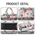 thumbnail image 4 of Large Capacity Tote Bag,Pioneer Flower Floral Print Pattern Handbag Fashion Luxury Tote Bag,15.7"x13"x 5.1" Inches,Laptop Compatible, 4 of 6