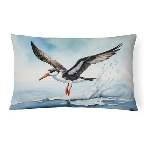 Carolines Treasures DAC7515PW1216 16 x 12 in. Black Skimmer Throw Pillow