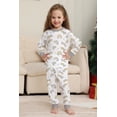 thumbnail image 2 of Conjunto de pijamas de algodón de manga larga para niños, Tops largos, pantalones, ropa de casa de dibujos animados, Navidad, Papá Noel, trajes de bebé para niños pequeños, 2 of 3