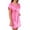 Candy Pink, variant on Women's Amanda Rich 412-40 Bias Cut Satin T-Shirt Gown (Light Blue M)