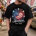 thumbnail image 2 of Mens Polo T-Shirt Usa 250Th Anniversary Mens Athletic Tops,Black,S, 2 of 4