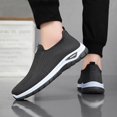 thumbnail image 3 of NOKIO Men's Walking Shoes Lightweight Breathable Knit Sneakers Comfortable S𝗅ip On Sport Shoes with Non-S𝗅ip Durab𝗅e Sole for All Day Standing,Work,Travel and Casual Wear, 3 of 6