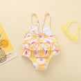 thumbnail image 4 of FRSASU Clearance Toddler Baby Kids Girls Floral Print One-Piece Swimsuit Bathing Beach Swimwear, 4 of 8