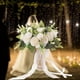 thumbnail image 4 of Ramo de novia artificial con flores para boda, fiesta, boda Blanco, 4 of 6