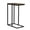 Mid Century Walnut, variant on Household Essentials Jamestown C-Shaped for Accessiblity Side End Table Mid Century Walnut Wood Grain and Black Metal