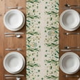 thumbnail image 6 of St Patrick's Day Table Runner - 70 Inch Long, Kitchen Dining Table Runner Dresser Scarves, Spring Leaves Green Flowers Plants Beige Farmhouse Decor for Coffee Tables Wedding Party Banquet, 6 of 8