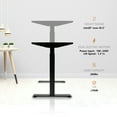 thumbnail image 2 of Cubespace Electric Standing Desk Frame Dual Motor Height Adjustable Sit Stand Desk Base Motorized Stand Up Desk Leg with 4 Memory Positions & Touch Screen Control Panel, Black Frame Only, 2 of 6