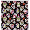 thumbnail image 3 of Ambesonne Sugar Skull Shower Curtain, Mexico Themed Design, 69"Wx70"L, Multicolor, 3 of 3