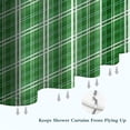 thumbnail image 6 of Green White Checkerboard Checkered Pattern Shower Curtain 84"x72" ,Bathroom Decorative Shower Curtains Set with 12 Hooks,Modern Waterproof Washable Shower Curtain, 6 of 6