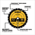 thumbnail image 4 of Hoja de sierra circular DEWALT DWA161218, 18 dientes, 6.5 pulgadas, 4 of 5