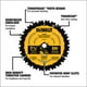 thumbnail image 4 of Hoja de sierra circular DEWALT DWA171424 para cortar madera 24T 7.25 pulgadas, 4 of 5