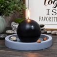 thumbnail image 4 of Zest Candle 2-Piece Ball Candles, 4-Inch, Black, 4 of 7