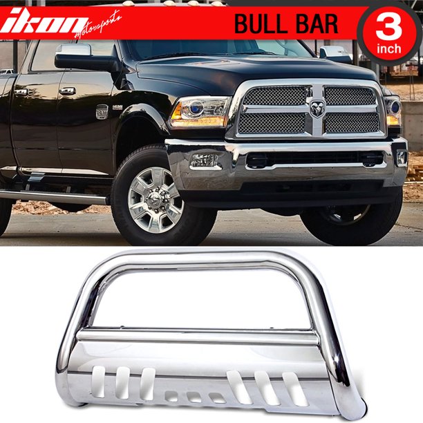 Fits 1017 Dodge Ram 2500 3500 Stainless Bull Bar Brush Guard Front