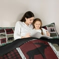 thumbnail image 5 of jejeloiu Kawaii Bear Paws Bedding Comforter Set,Rustic Farmhouse Cabin Twin Comforter Sets,Patchwork Checkered Retro Aztec Bedding Set For Kids,Breathable Home Decor Reversible,2 Pieces, 5 of 8