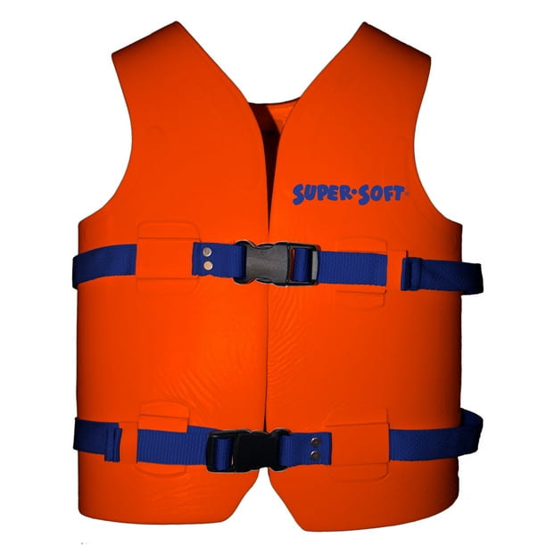TRC Recreation Super Soft Youth Life Jacket Vest, Medium, Sunset Orange ...