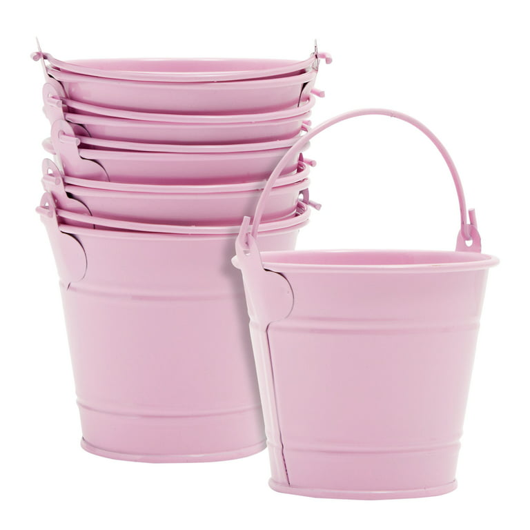 GIFTEXPRESS 12 Pack Mini Metal Buckets with Handles, Small Galvanized Tin  Pails for Party Favor, Succulent, Wedding