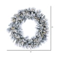 thumbnail image 5 of Vickerman 36" Flocked Jackson Pine Artificial Pre-Lit Wreath with 100 Warm White Lights and 195 PVC Tips, 5 of 5