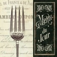 thumbnail image 3 of Pela Studio 20x20 Black Modern Framed Museum Art Print Titled - French Menu II, 3 of 5