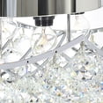 thumbnail image 5 of CWI Lighting Queen 4 Light Transitional Metal Flush Mount in Chrome, 5 of 7