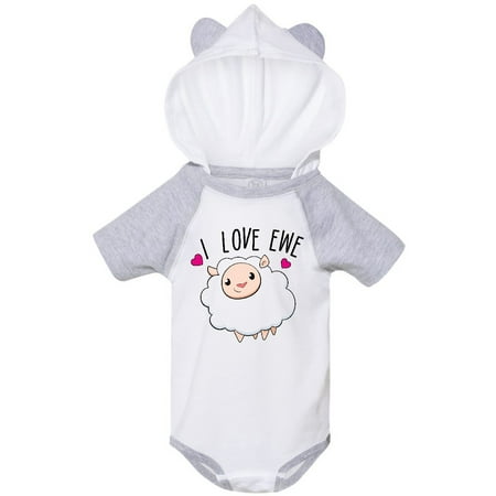 

Inktastic I Love Ewe- cute sheep Gift Baby Boy or Baby Girl Bodysuit