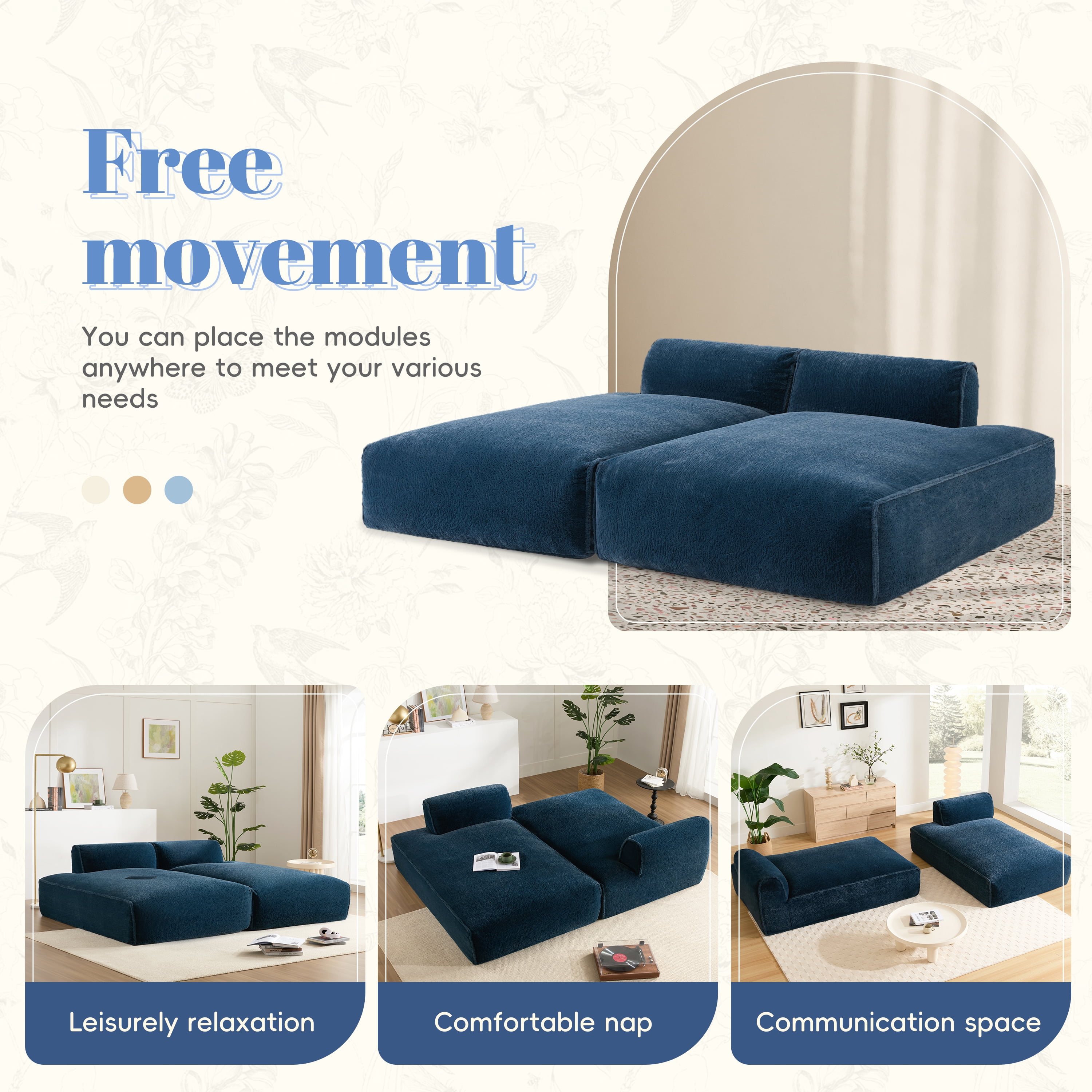 Euroco Fully Compressed Sofa, No Assembly Required, Comfortable Spring & Sponge Seating, Modern Minimalist Design, Perfect for Homes with Kids and Pets
