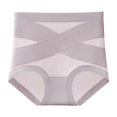 thumbnail image 1 of Tummy Controls Shapewear Panties Butt Lifters Women High Waist Body Shaper Underwear Slimming Girdle Shaping Briefs Rice grey XXL, 1 of 5