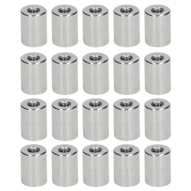 Round Connector Nut, 20Pcs Industrial 304 Stainless Steel Coupling Nut For Indoor Outdoor