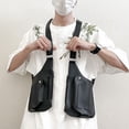 thumbnail image 4 of Guardurnaity Bolso de pecho negro para exteriores con múltiples bolsillos impermeable y correas ajustables bolso de chaleco versátil Bolsas de mensajero y de hombro, 4 of 6