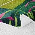 thumbnail image 5 of Manfei Boho Botanical Quilt Full 3-Piece,Hawaiian Tropical Leaves Full Bedspread Sets,1 Coverlet and 2 Pillowcases, 5 of 7