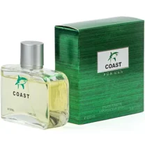 Coast Green Eau de Toilette Spray for Men, 3.4 fl oz by EBC Collection