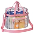 thumbnail image 1 of MAY TREE Bolsa transparente para eventos en estadios Bolsa de almuerzo transparente de 12 × 6 × 12 con correas reforzadas para el trabajo y eventos deportivos, 1 of 5