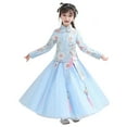 thumbnail image 4 of Otqutp Chinese 𝗛anfu Dress for Girls Princess Sweet Calendar New Year Outfits Ethnic National Style Stand Collar Dresses Set, 4 of 4