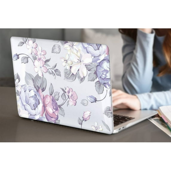 KSK KAISHEK Hard Shell Case Compatible MacBook Pro 14"( Touch ID, 2023 - 2021) Model M2 A2779 & A2442 M1, Type C Flowers 9