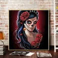thumbnail image 4 of Cuadros Decorativos Kits de pintura de diamante 5D DIY Calavera Chica Taladro redondo completo Decoración de pared Artesanía Sywqhk Nuevos Originales, 4 of 9