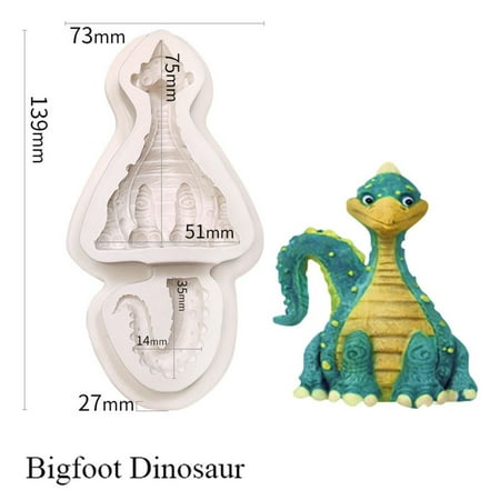 

Bakeware Easter Pastry Baking Tools Silicone Fondant Mat Dinosaur Shape Cake Mold Chocolate Mould BIGFOOT DINOSAUR