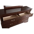 thumbnail image 4 of Glory Furniture Louis Phillipe 6 Drawer Dresser in Cappuccino, 4 of 8