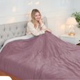 thumbnail image 1 of Electric Heated Blanket Twin Size 62"x84" - 4 Heat Settings, 10H Auto Shut Off, Soft Coral Fleece & Sherpa Fabric, Machine Washab, 1 of 8