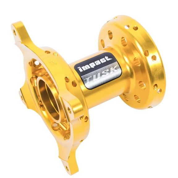 Tusk Impact Motorcycle Hub - Front Yellow for Suzuki RMZ450 2005-2022