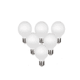 thumbnail image 1 of Bombilla Led Edison 6 Pzs G25 (g80) 5w E26 Blanco Y Cálido 4000, 1 of 4