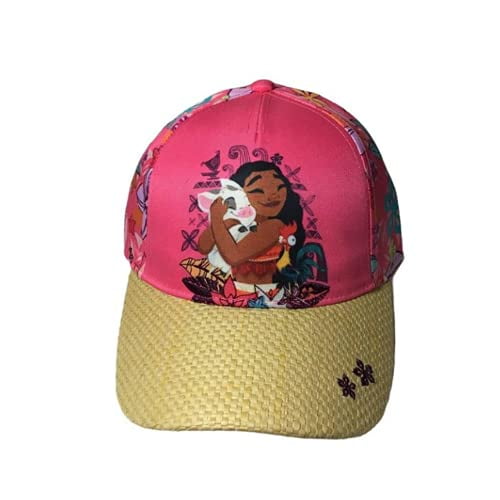 Disney Parks Moana, Pua, Heihei Youth Baseball Cap, Girl's, Size: One size, Brown