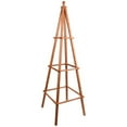 thumbnail image 3 of Leisure Season Medium Brown Cedar Large Obelisk Trellis, 3 of 3