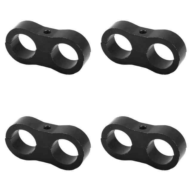Divisor de montaje de línea de combustible, 4 piezas 10AN Manguera Divisor de manguera de combustible Una abrazadera separadora de manguera Estética elegante
