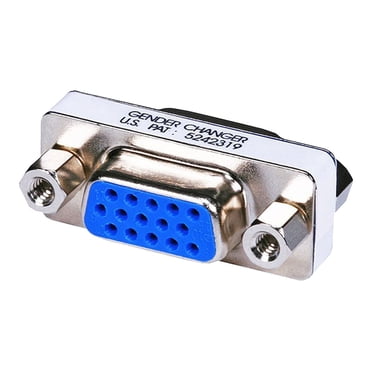 VCE 3 Pezzi Adattatore HD15pin VGA Gender Changer F/F Cavo Prolunga Femmina Accoppiatore SVGA per PC Monitor