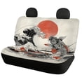 thumbnail image 2 of Uourmeti Koi Fish Wave Print Car Seat Covers Breathable Car Seat Covers Full Set, Easy to Install Compatible with most Cars Most Sedans, 2 of 10