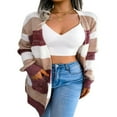thumbnail image 1 of Cardigan à Manches Longues pour Femmes Pull à Manches Longues, 1 of 7