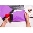 thumbnail image 2 of 50 Mixed Mailing Poly Postal Self Seal Bags 5 Sizes 10 from Each Red Ember Small to Large Postage Packaging Mailers Posting Shipping Package Bags - Purple, 2 of 5
