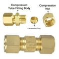 thumbnail image 6 of YIEMEEN Brass 1/4inch Compression Tube Fittings for Refrigerator Water Line Connection, 6 of 7