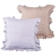thumbnail image 1 of 2 paquetes de funda de almohada de color sólido para sofá de dormitorio, funda de almohada versátil de encaje plisado, 1 of 5