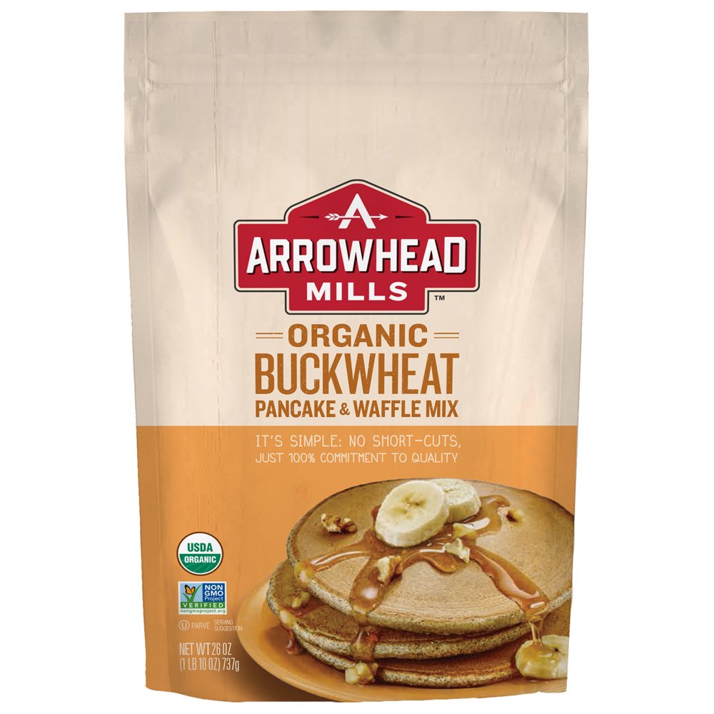 Arrowhead Mills Organic Buckwheat Pancake and Waffle Mix, 26 oz