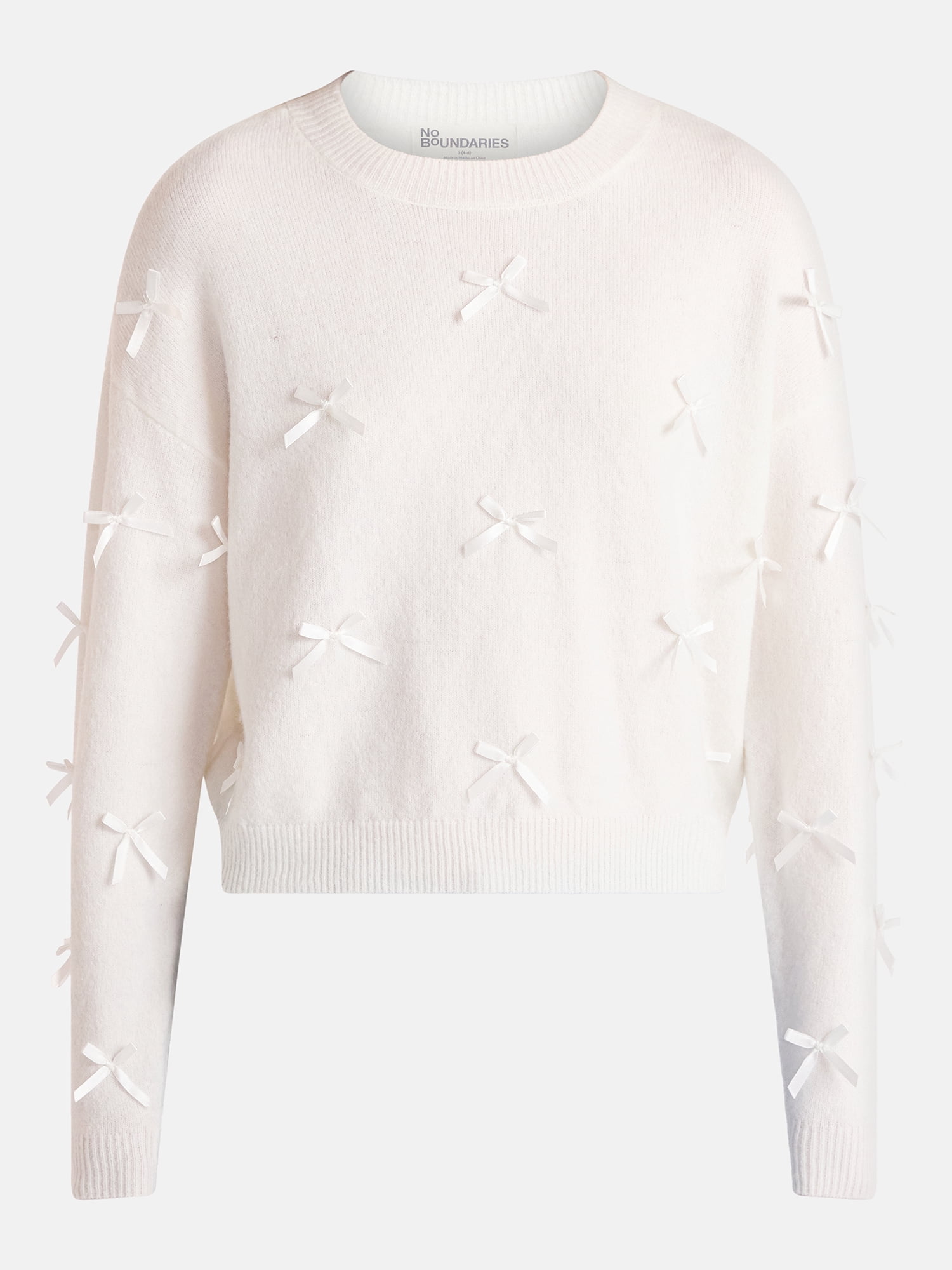 No Boundaries Bow Sweater, Lightweight, Women's